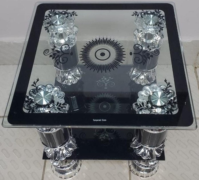 Glass Table Model: 1 A+B 46X46X2 Small Square