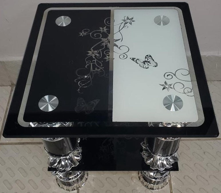 Glass Table Model: 8 A+B 46X46X2 Small Square