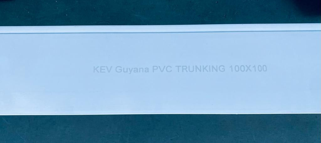 KEV Trunking 100MM X 100MM PVC 9.5FT