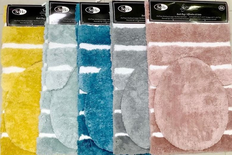 Bathroom Mat 9035 Toilet 3PCS 45X75CM / 45X45CM / 50X50CM