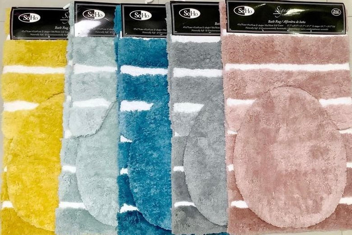 Bathroom Mat 9035 Toilet 3PCS 45X75CM / 45X45CM / 50X50CM