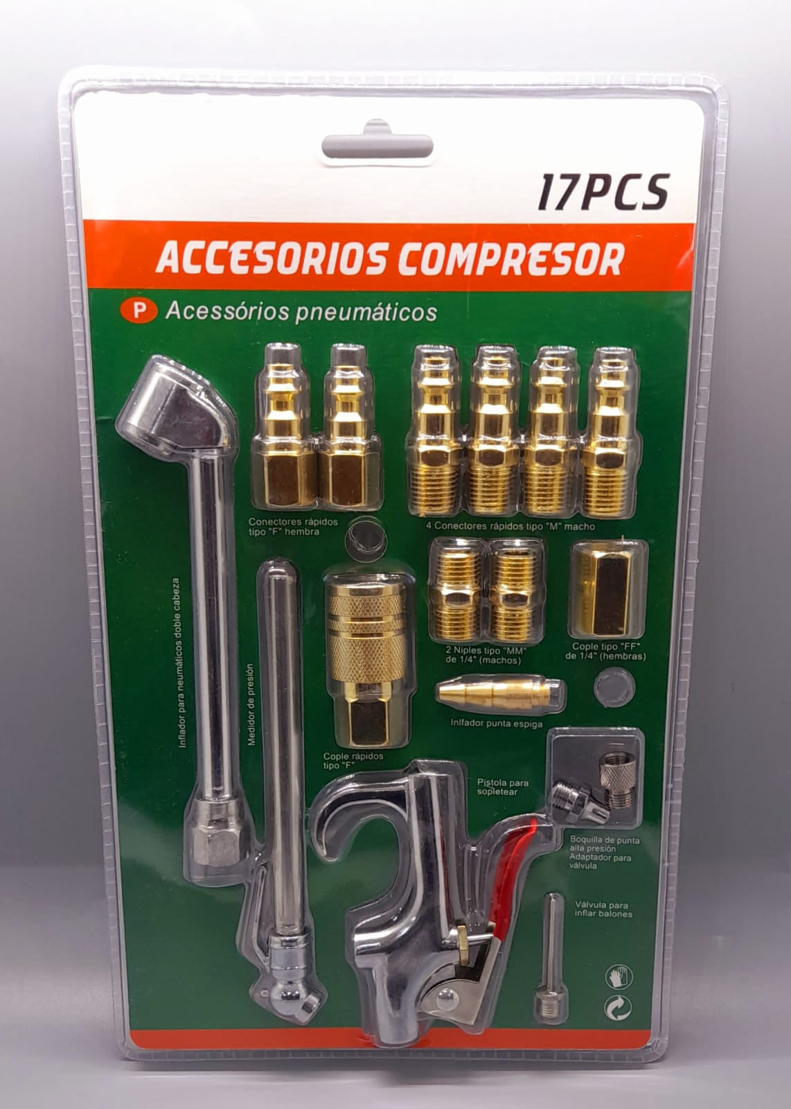 Air Accessory Set 17PCS Green Pack