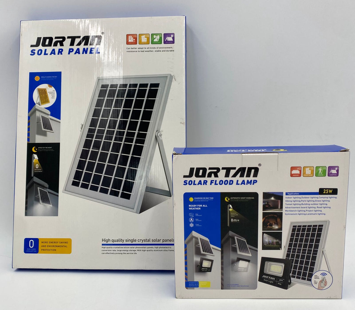 JORTAN Lamp LED Solar Flood 25W JT-BJ-25W + JT-BJ25W-TZ 6500K IP66