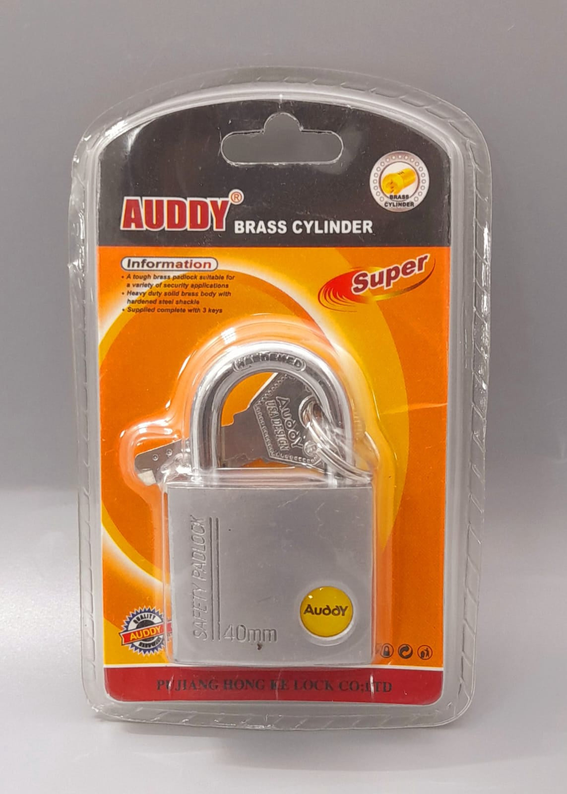 Padlock 40MM Auddy Short Shackle