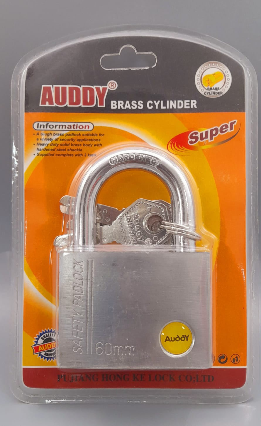 Padlock 60MM Auddy Short Shackle