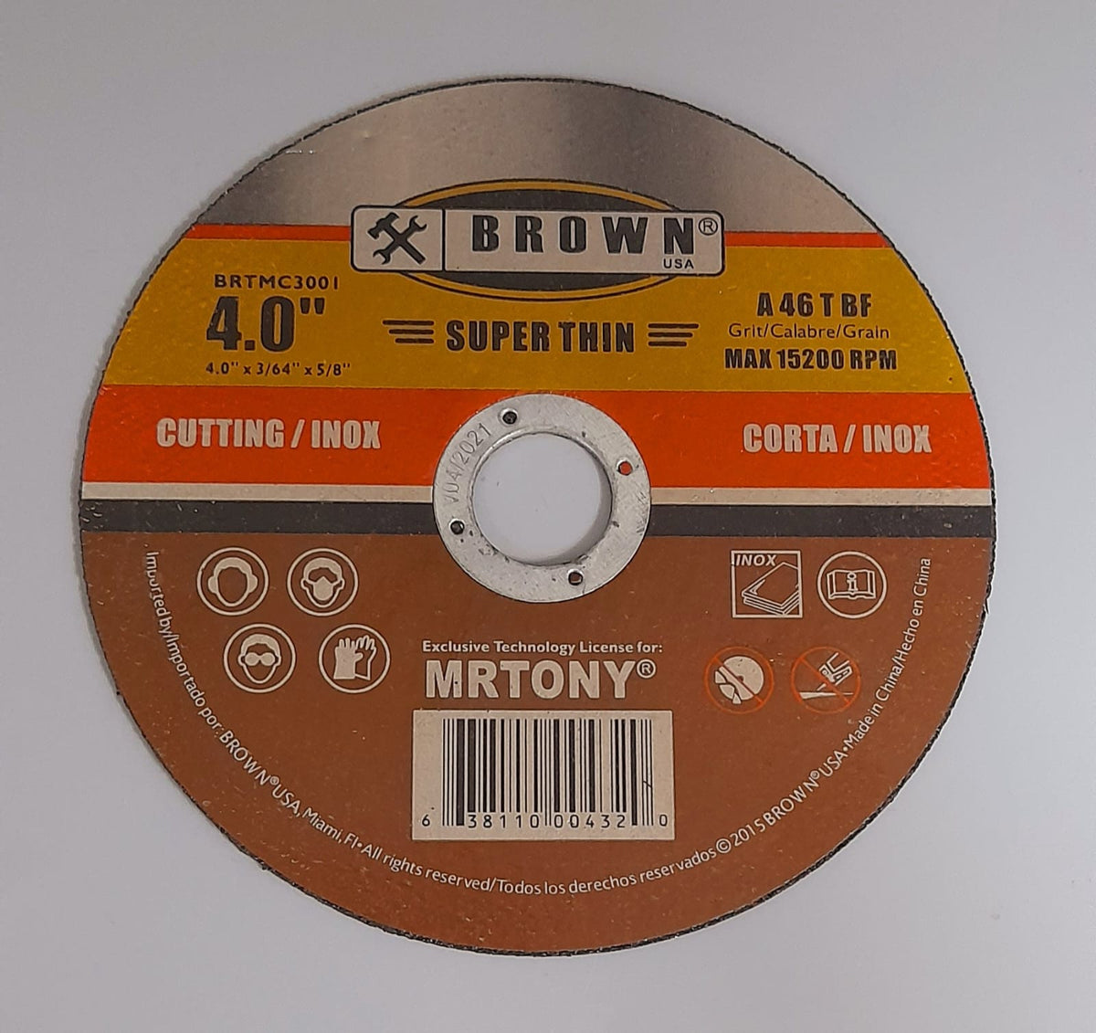 BROWN USA Disc 4" Cutting BRTMC3001