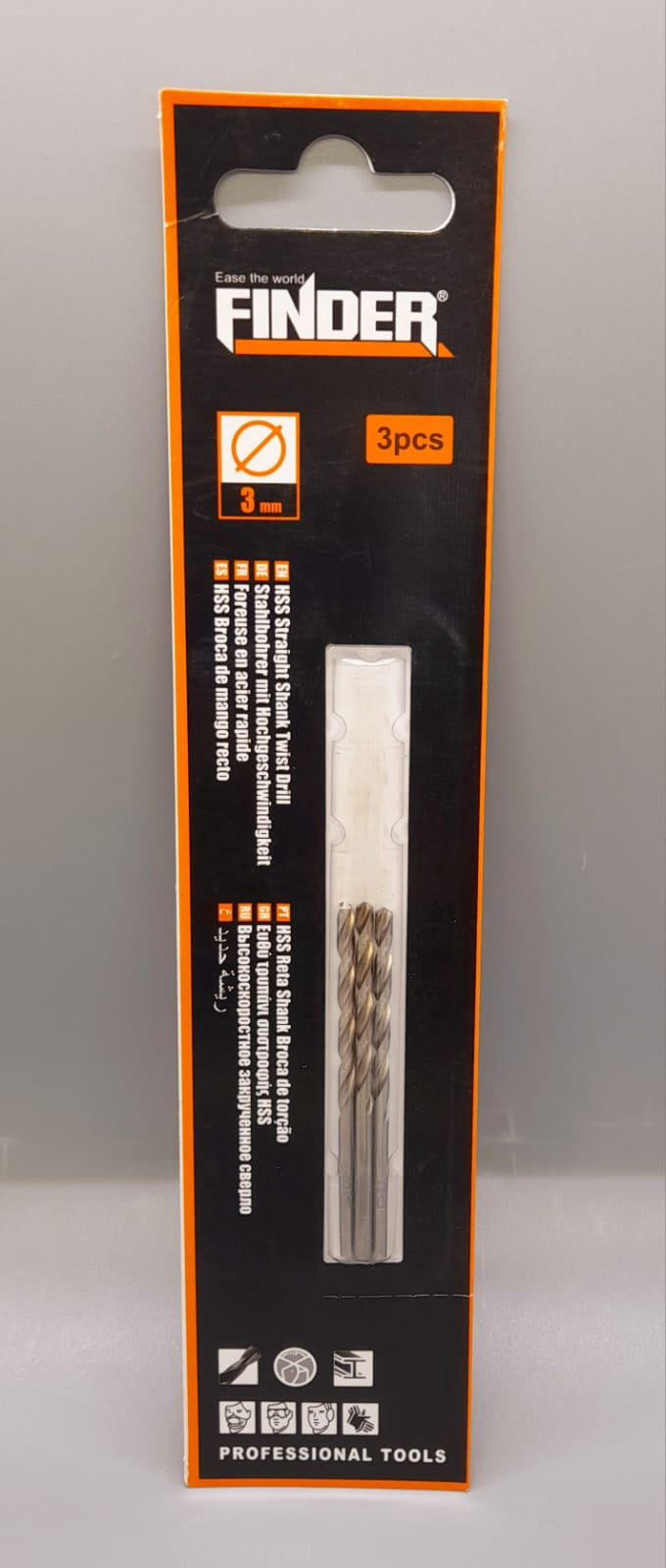 FINDER Drill Bit Metal 3MM 3PCS IN Pk #195749