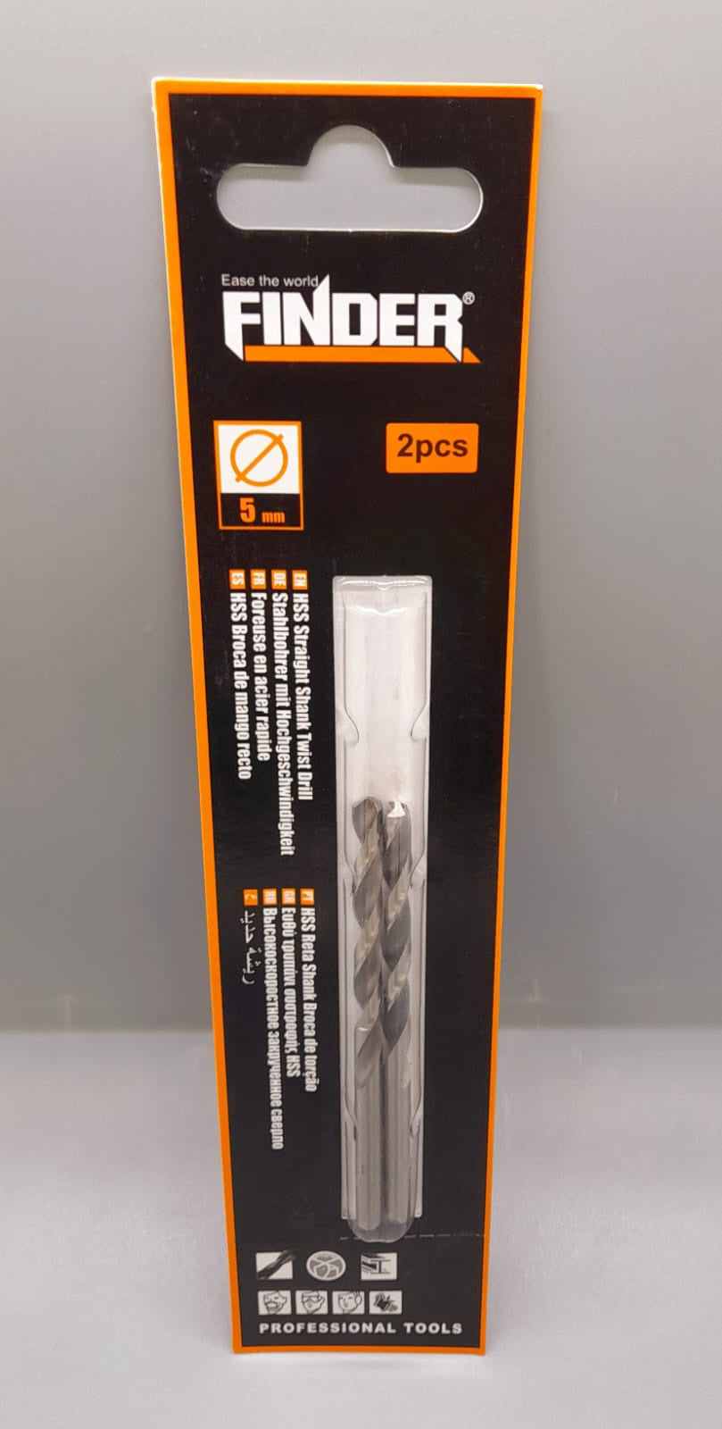 FINDER Drill Bit Metal 5MM 2PCS IN Pk #195752