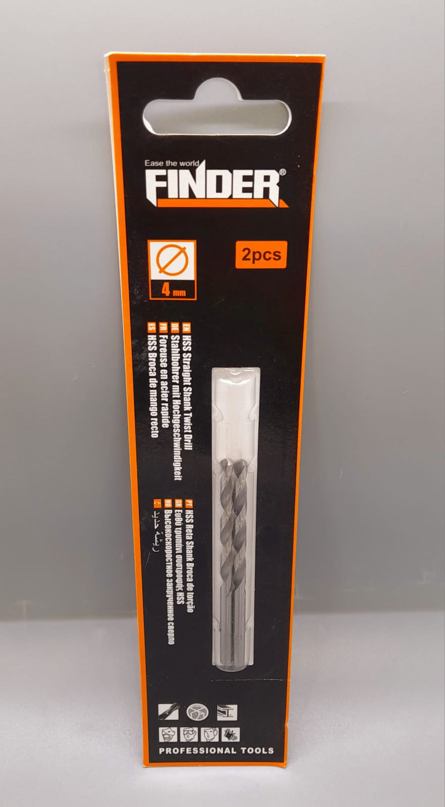 FINDER Drill Bit Metal 4MM 2PCS IN Pk #195751