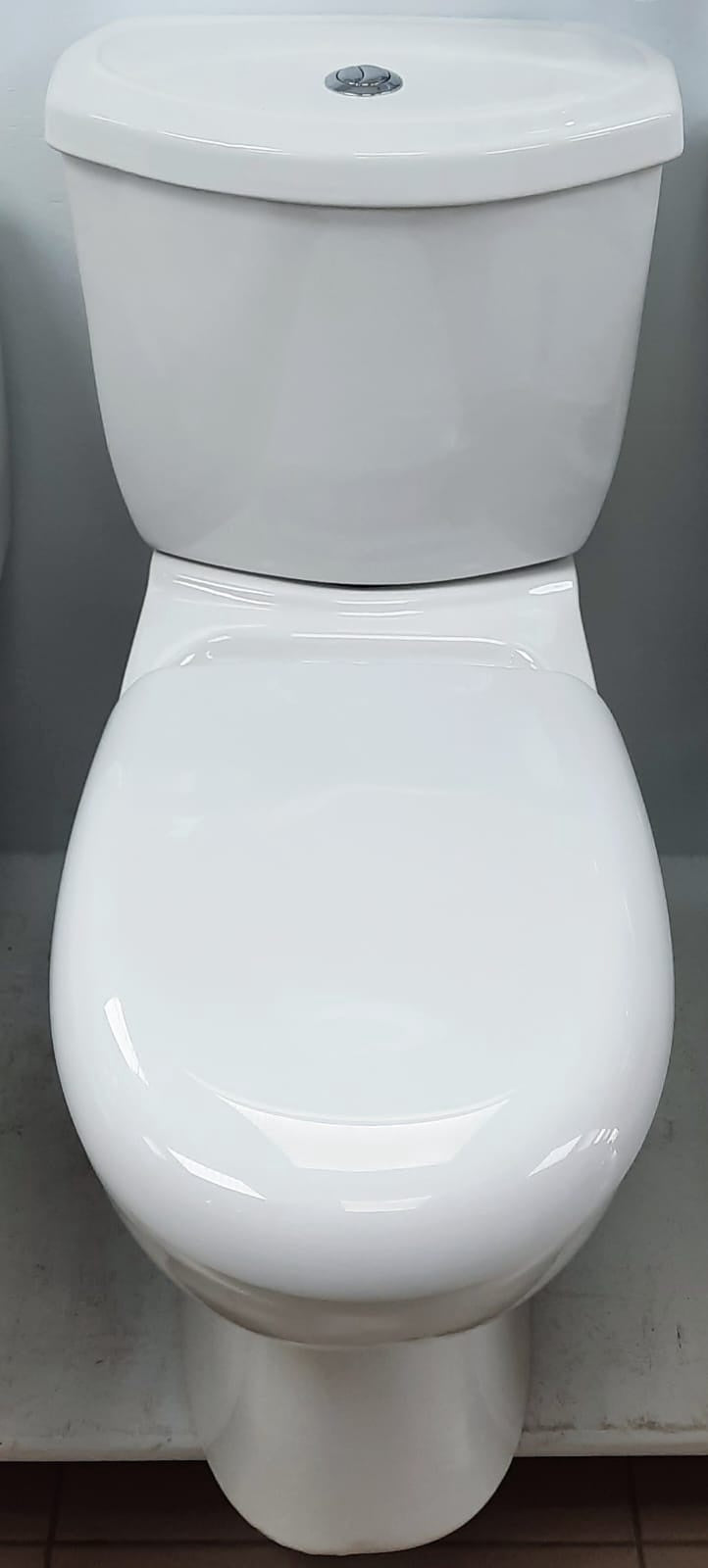 Toilet Set Aqua India Closed Coupled P Trap White Press Button Flush