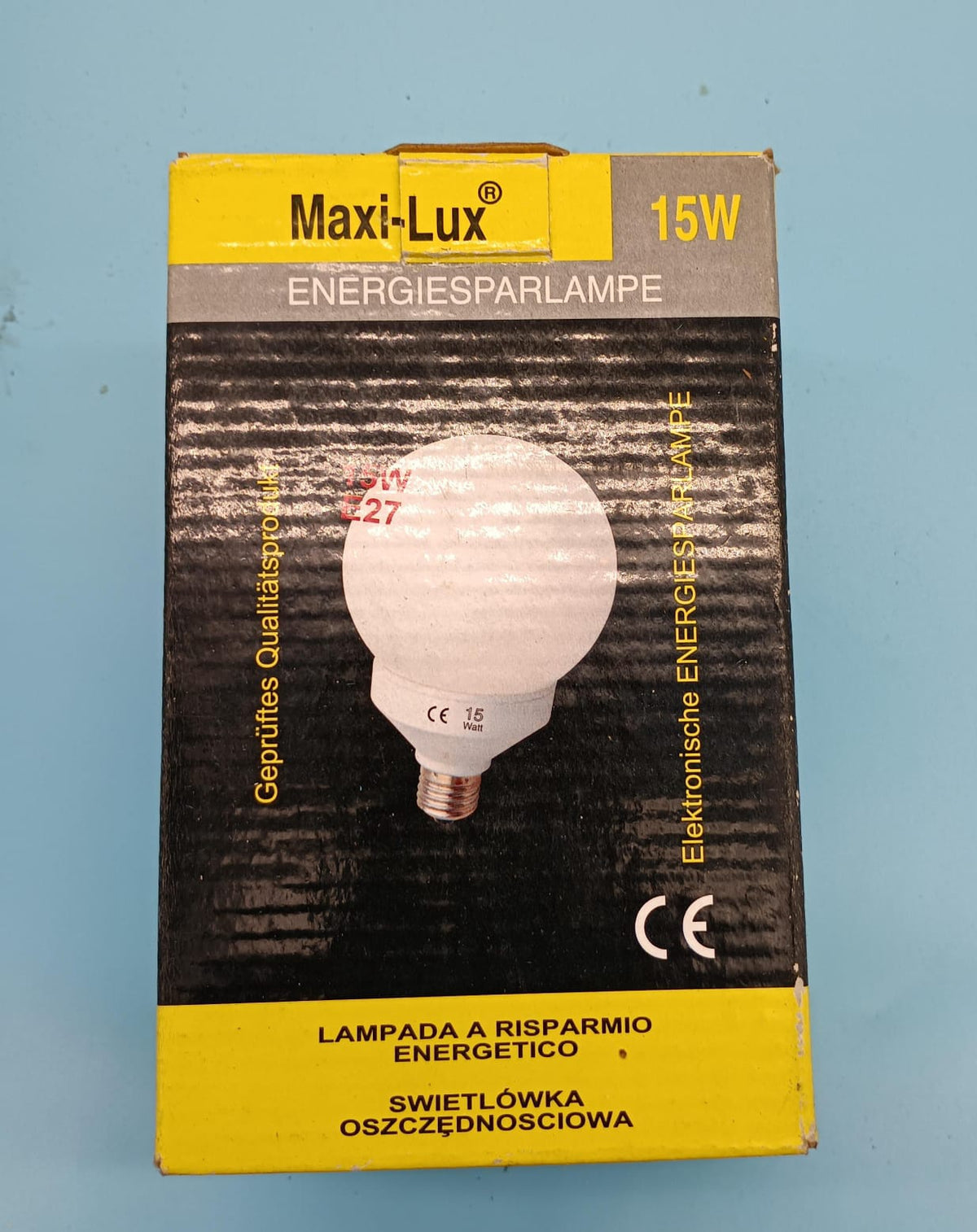 MAXI-LUX Bulb Energy 15W 220V Round