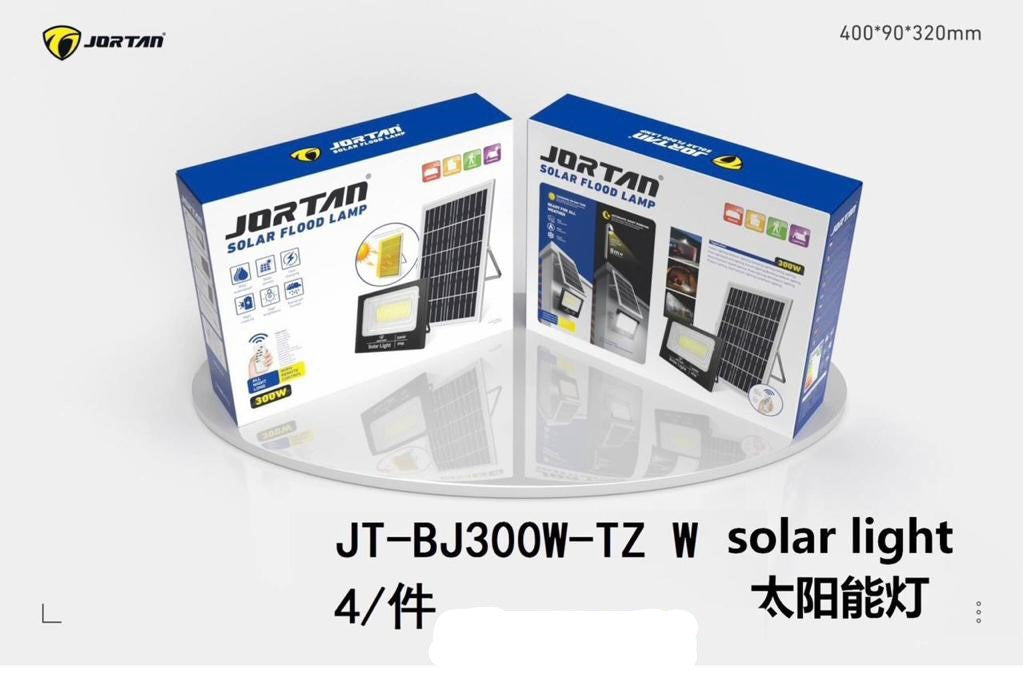 JORTAN Lamp LED Solar Flood 300W JT-BJ300W-TZ W + JT-BJ300W-TZ W 6500K IP66 2BOX