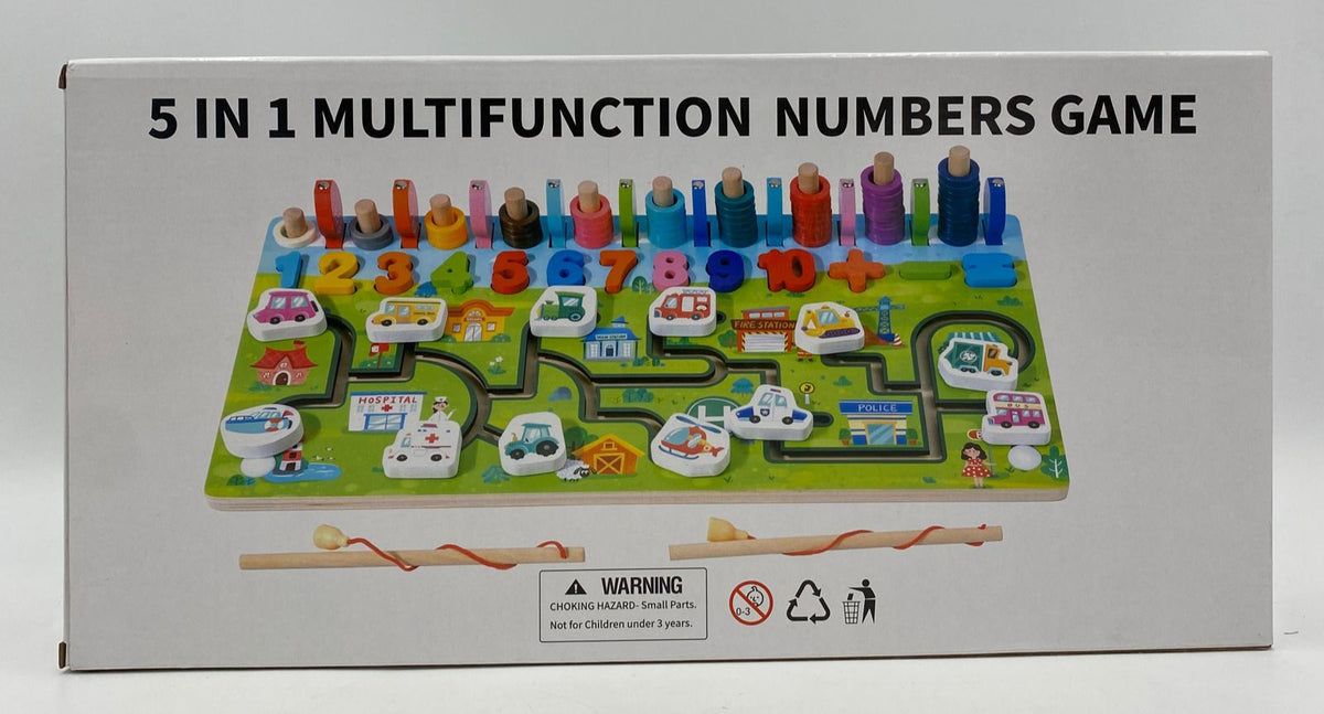 GENERIC Toy 5 IN 1 Multifunction Numbers Game Art Play Think Y37 HB-639