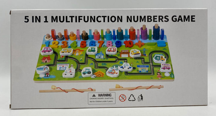 GENERIC Toy 5 IN 1 Multifunction Numbers Game Art Play Think Y37 HB-639