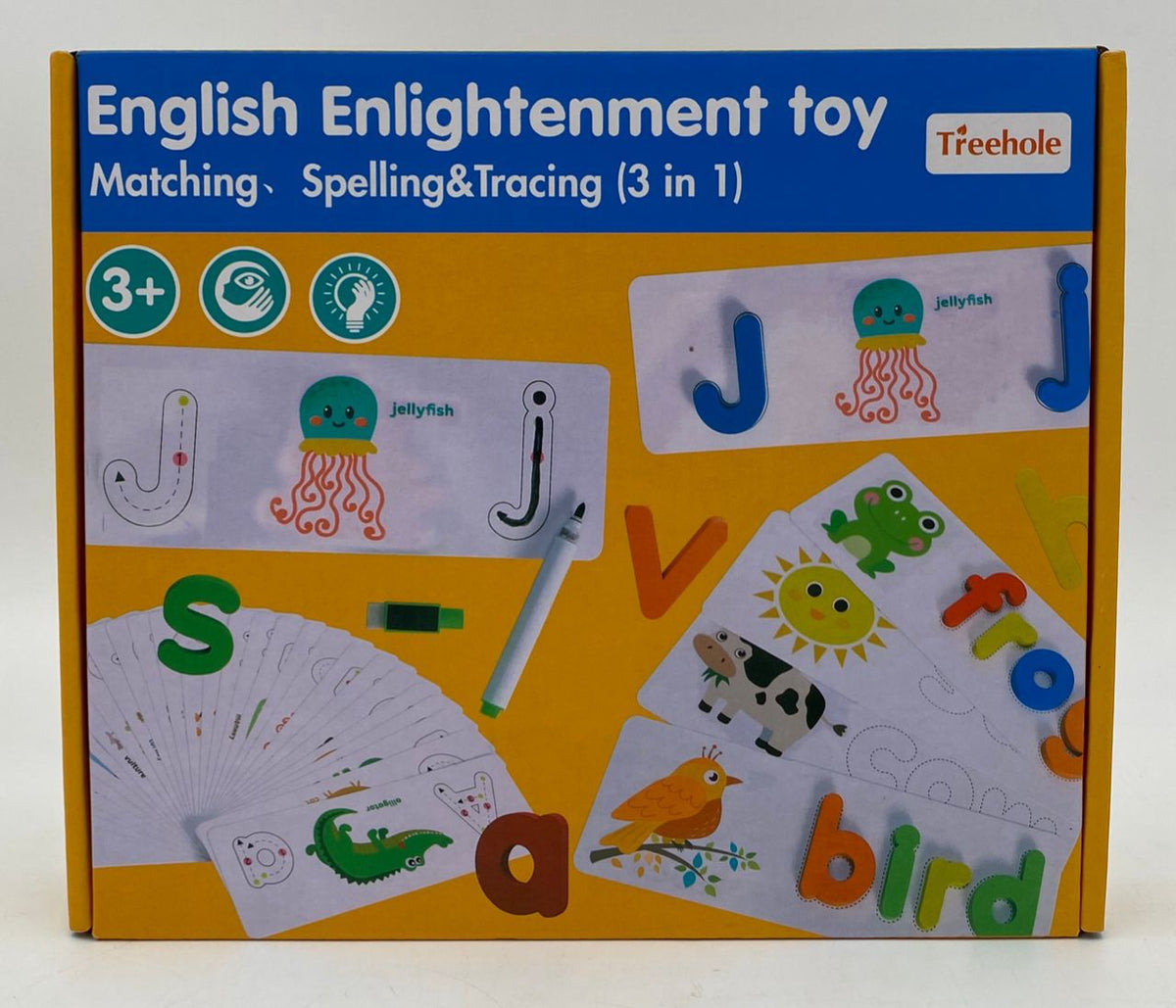 GENERIC Toy English Enlightenment Matching Spelling & Tracing 3 IN 1 Y37 HB-635