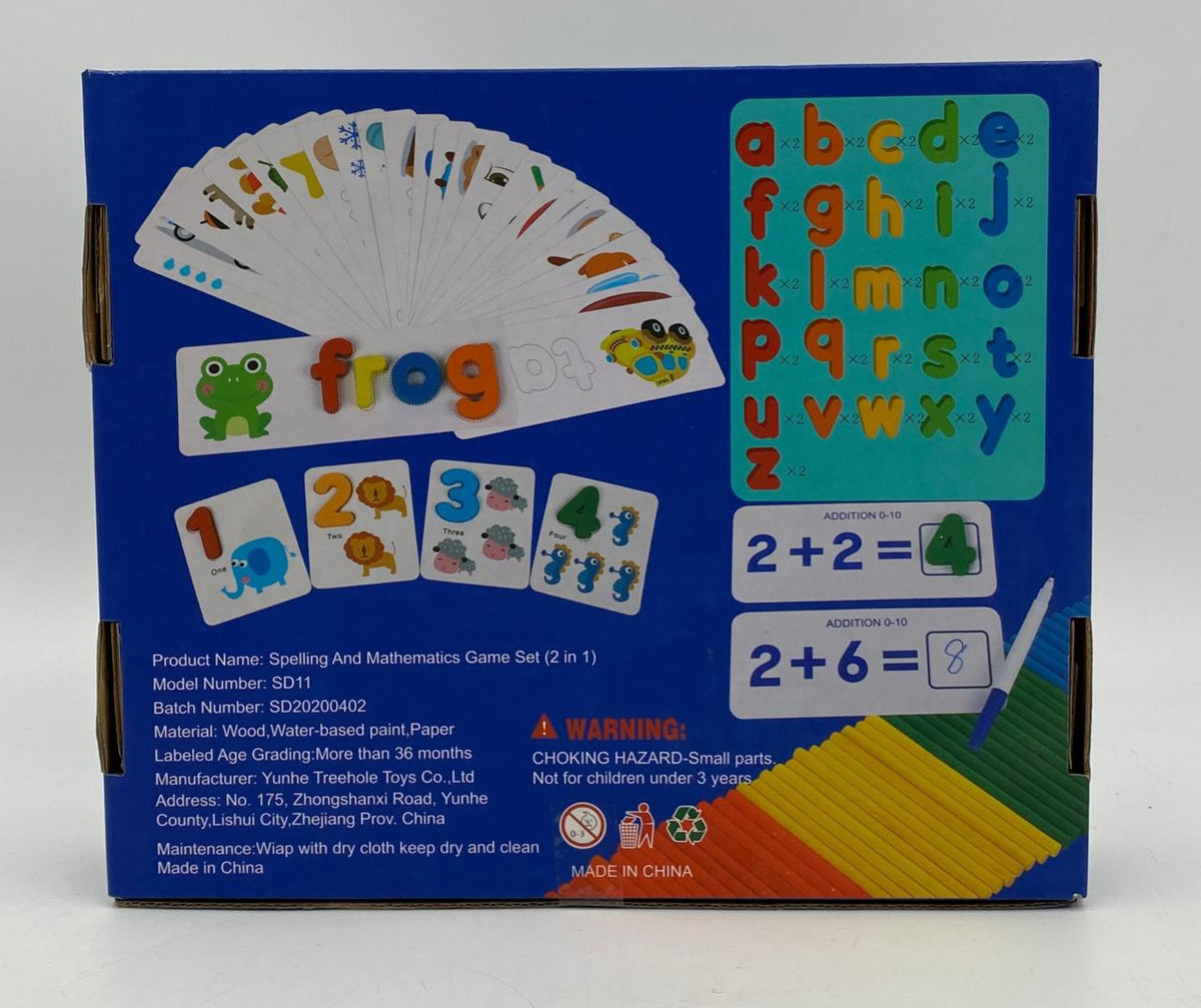 GENERIC Toy Spelling and Mathematics Game Set 2 IN 1 Treehole Y37 HB-636