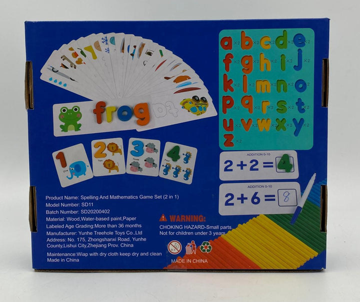 GENERIC Toy Spelling and Mathematics Game Set 2 IN 1 Treehole Y37 HB-636