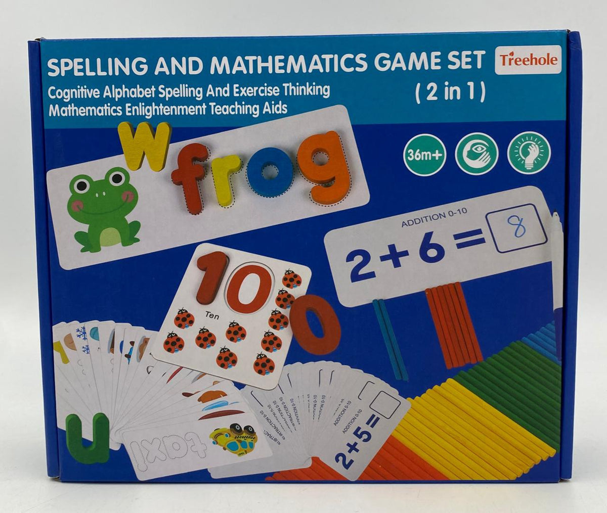 GENERIC Toy Spelling and Mathematics Game Set 2 IN 1 Treehole Y37 HB-636