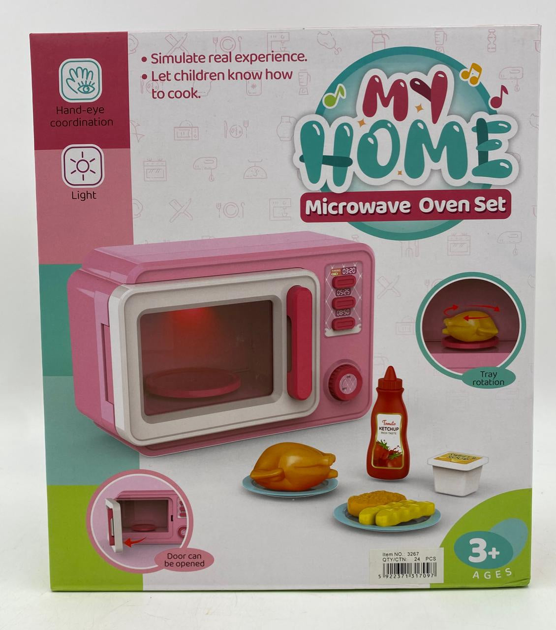 GENERIC Toy Microwave Oven Set My Home 3267A
