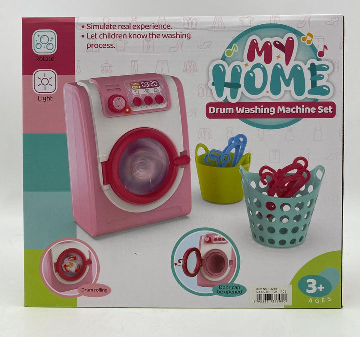 GENERIC Toy Drum Washing Machine Set My Home 3268