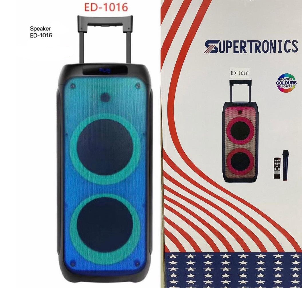 SUPERTRONICS Speaker Box ED-1016 LED Lighted