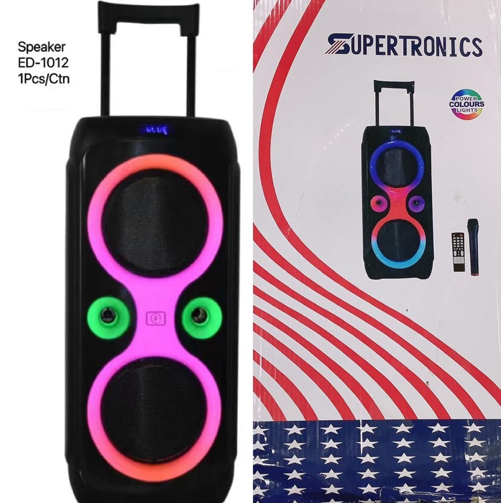 SUPERTRONICS Speaker Box ED-1012 LED Lighted