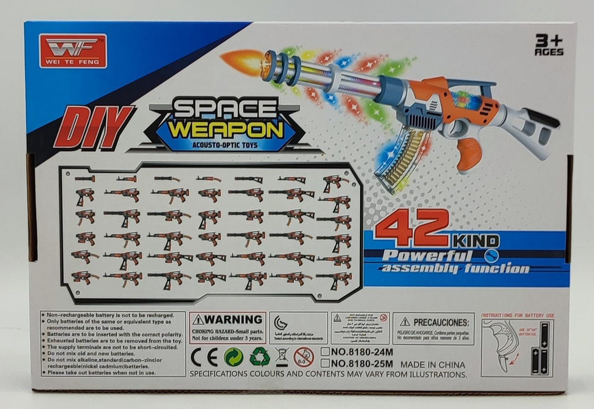GENERIC Toy Gun Diy Space Weapon ACOUSTO-OPTIC 42 Kind 8180-25M