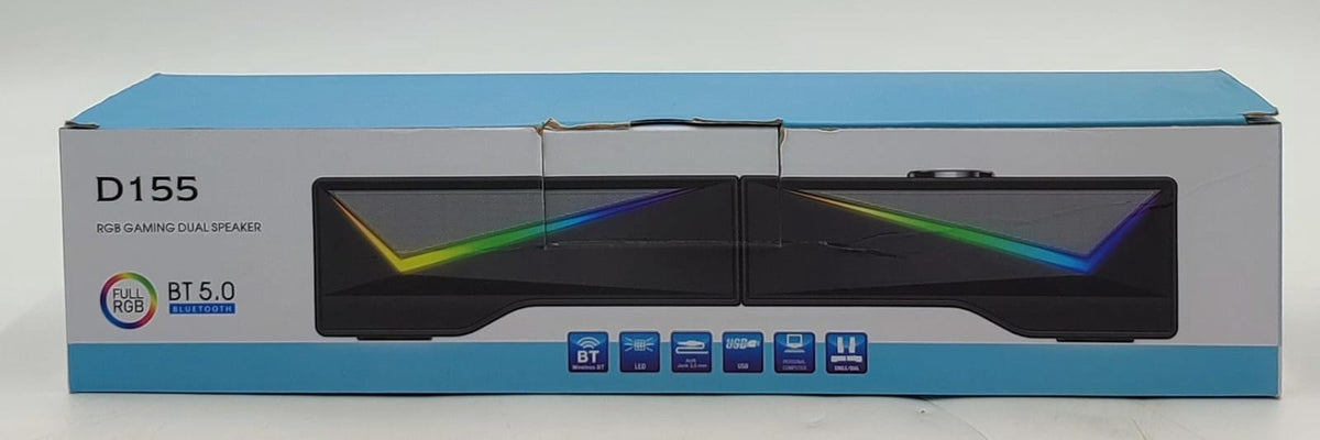 Computer Speaker 2PCS D155 Rgb Gaming Dual Bluetooth
