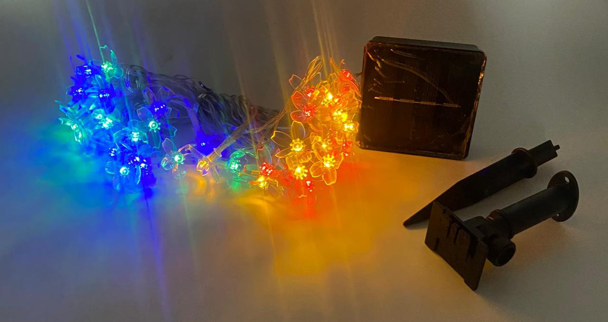Fairy Light Solar X198 LED Flower 7M