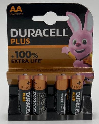 DURACELL Battery Size Aa Plus Alkaline 4PCS Pack LR6/MN1500