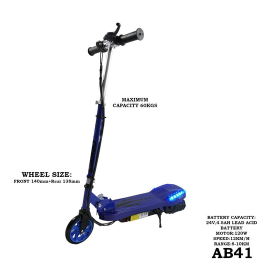 Kids Scooter 2 Wheel Electric Battery Powered AB38 AB39 AB40 AB41