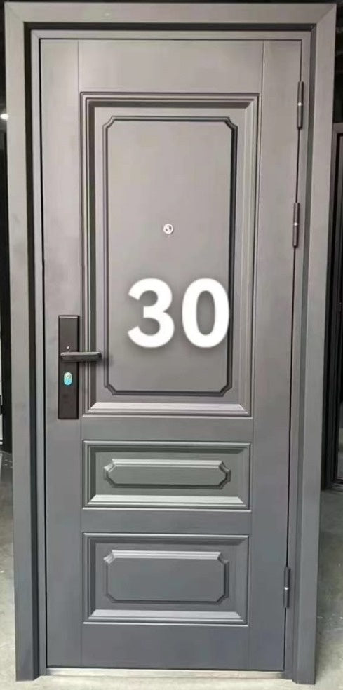 Door Metal Single Black Panel Heavy 2050X960X70MM GP2894