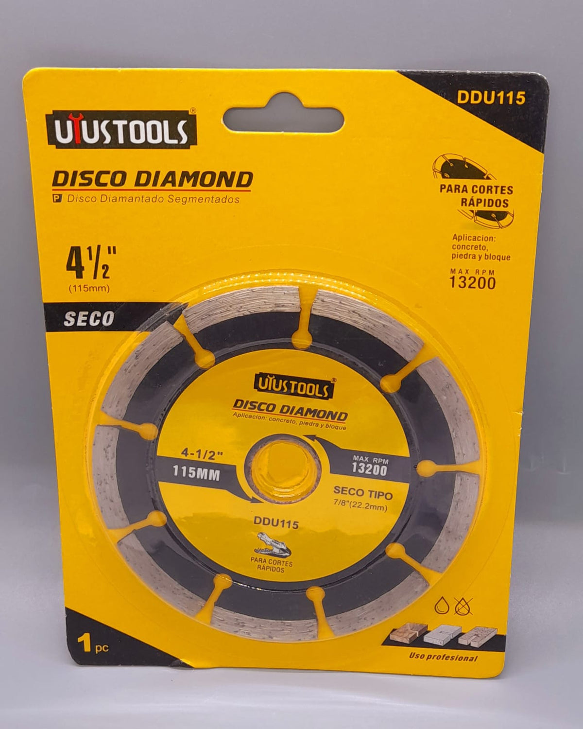 Disc 4 1/2" Uyustools Dry DDU/DIU 115 Cutti