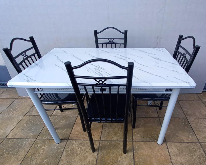 Wood Dining Table G56-07A with 4 Chair Set