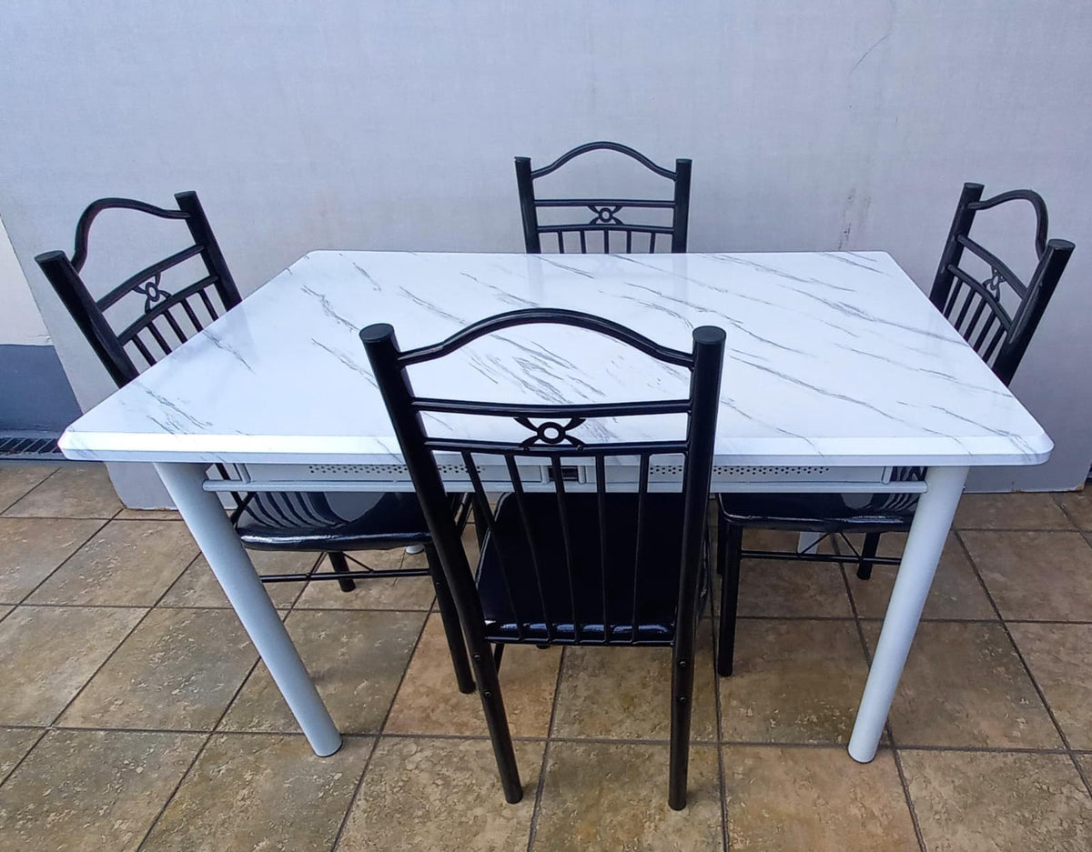 Wood Dining Table G56-07A with 4 Chair Set