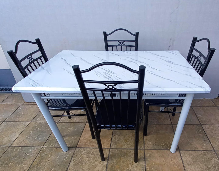 Wood Dining Table G56-07A with 4 Chair Set