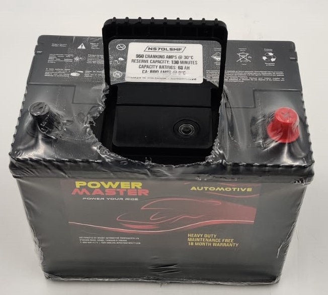 POWERMASTER Battery 14 Pl. NS70LSMF 950CA 68AH / 65AH (NS70LH)