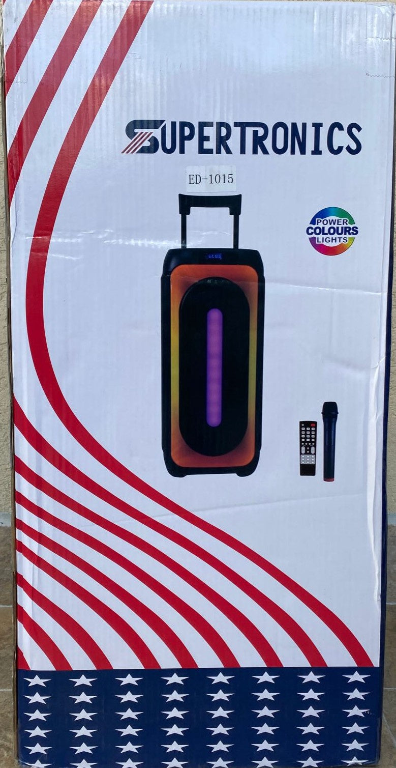 SUPERTRONICS Speaker Box ED-1015 LED Lighted