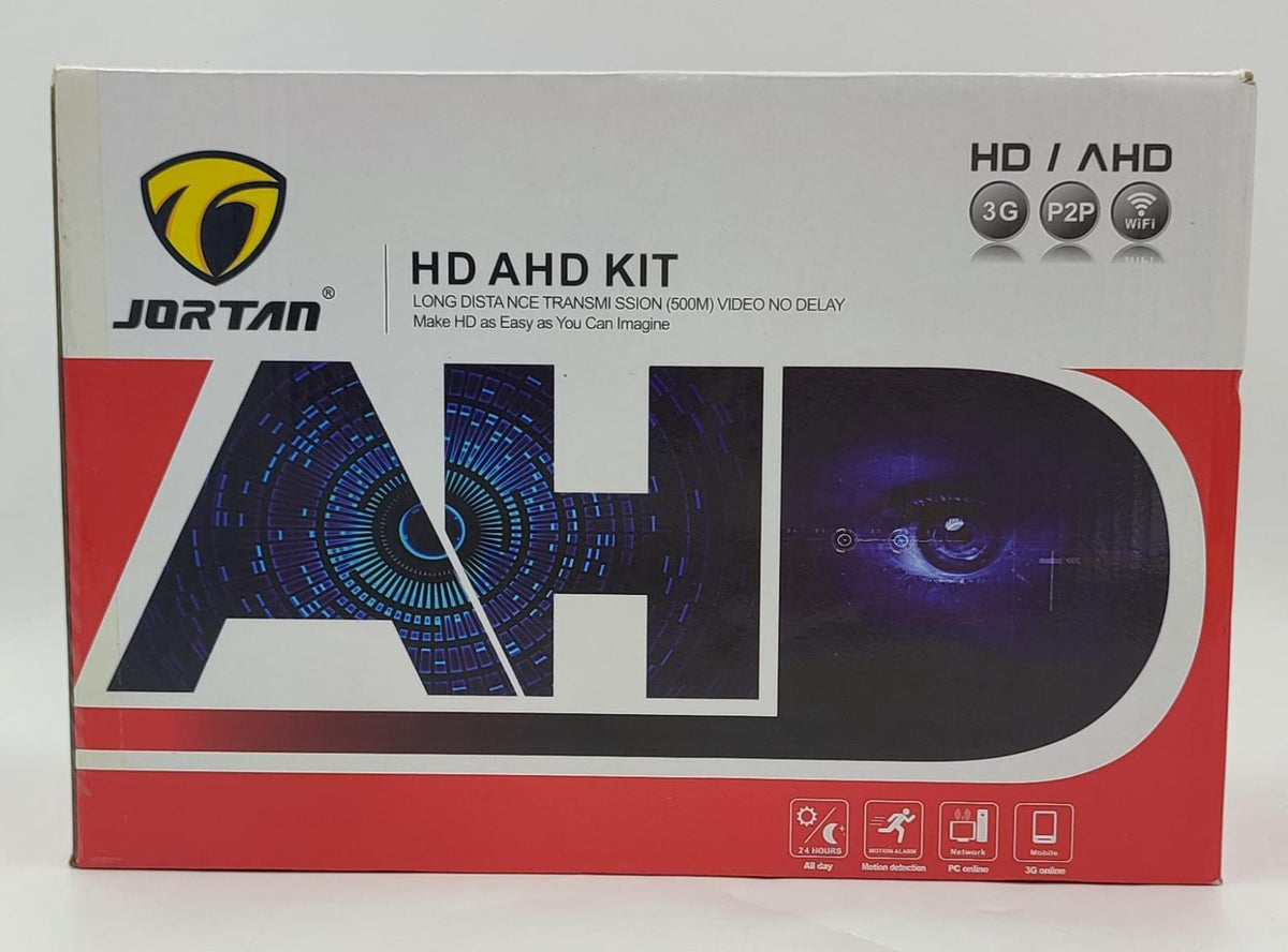 JORTAN Security Camera Kit 4-PORT Dvr 6356AHD-4 Full HD Cctv Ahd Kit