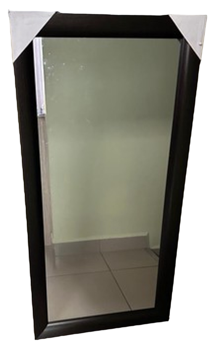 Mirror IN Black Wooden Frame 19" X 39" 82545