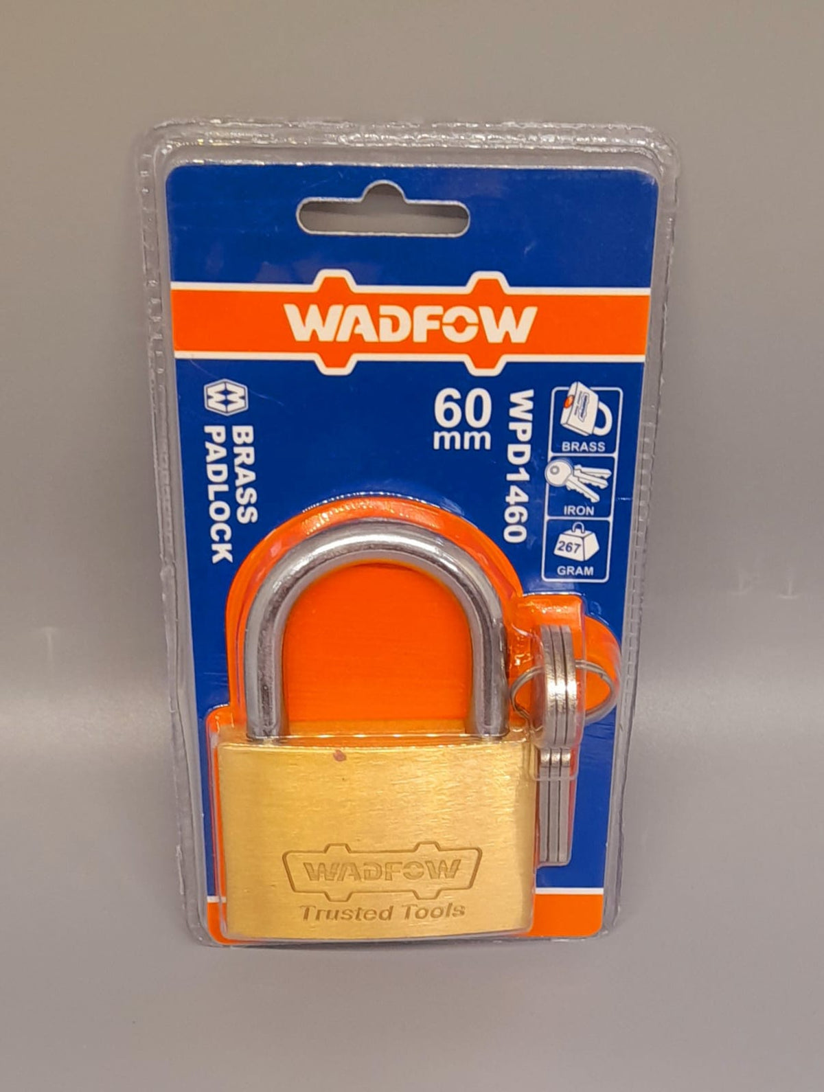 WADFOW Padlock 60MM Brass WPD1460