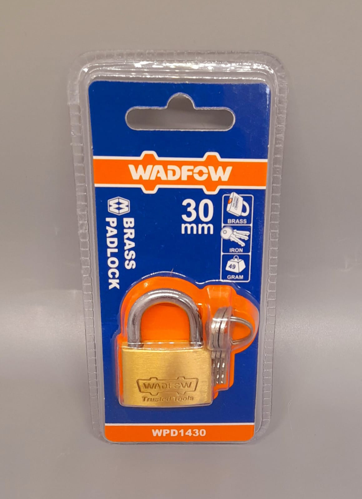 WADFOW Padlock 30MM Brass WPD1430
