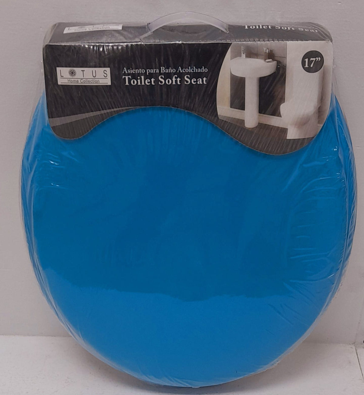 LOTUS Toilet Seat Soft 17" Blue #LHC-8408