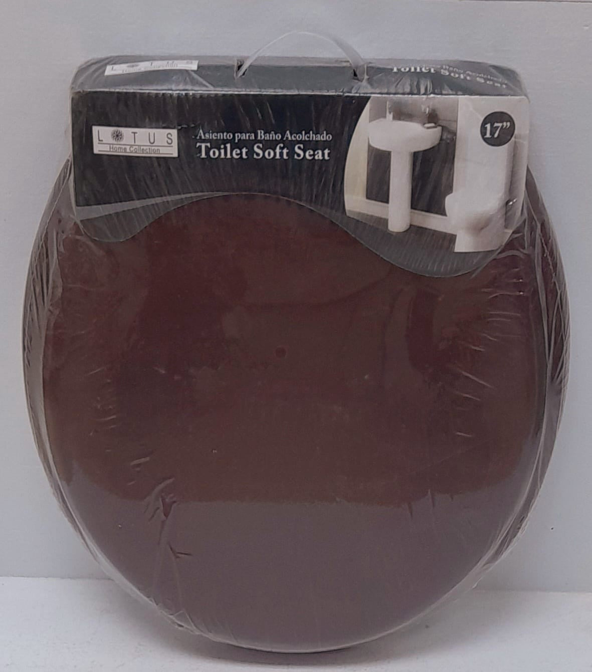 LOTUS Toilet Seat Soft 17" Brown #LHC-8409