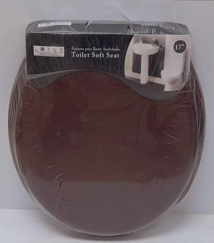 LOTUS Toilet Seat Soft 17" Brown #LHC-8409