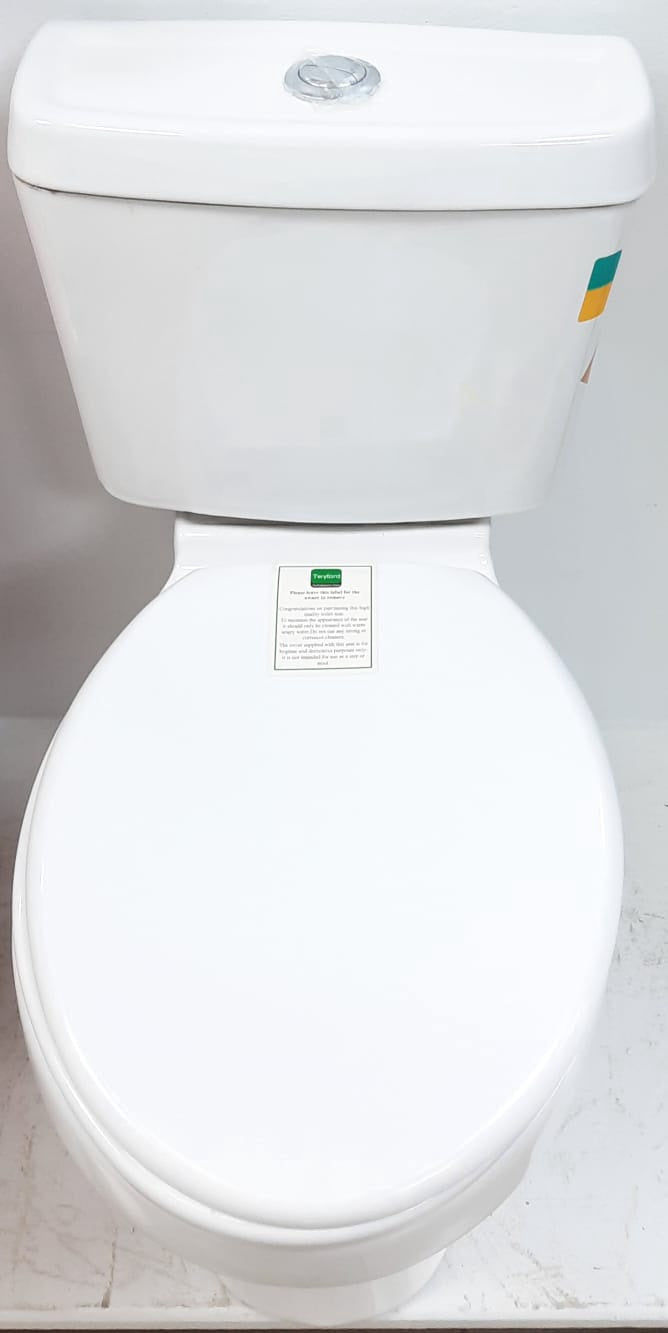 TWYFORD Toilet Set Closed Coupled White Lever Flush