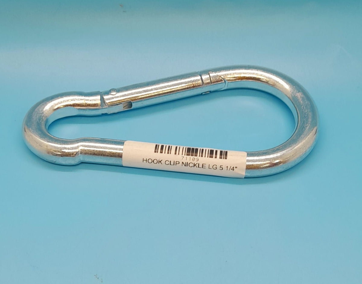 Hook Clip Nickle Lg 5 1/4"