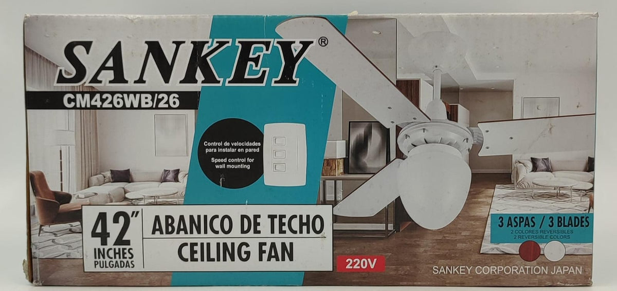 SANKEY Fan Ceiling 42" CM426WB/26 220V with Light