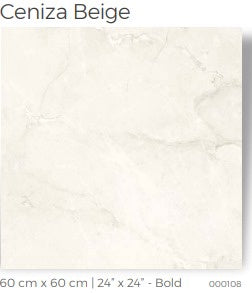 Tile Ceramic 24X24 (60X60CM) Ceniza Beige
