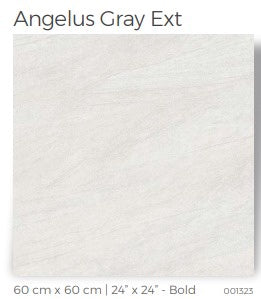 Tile Ceramic 24X24 (60X60CM) Angelus Gray Ext